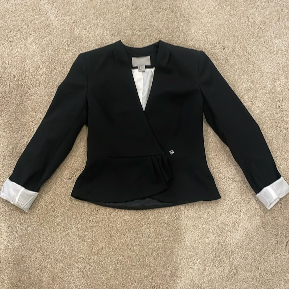 Black short blazer size 2
